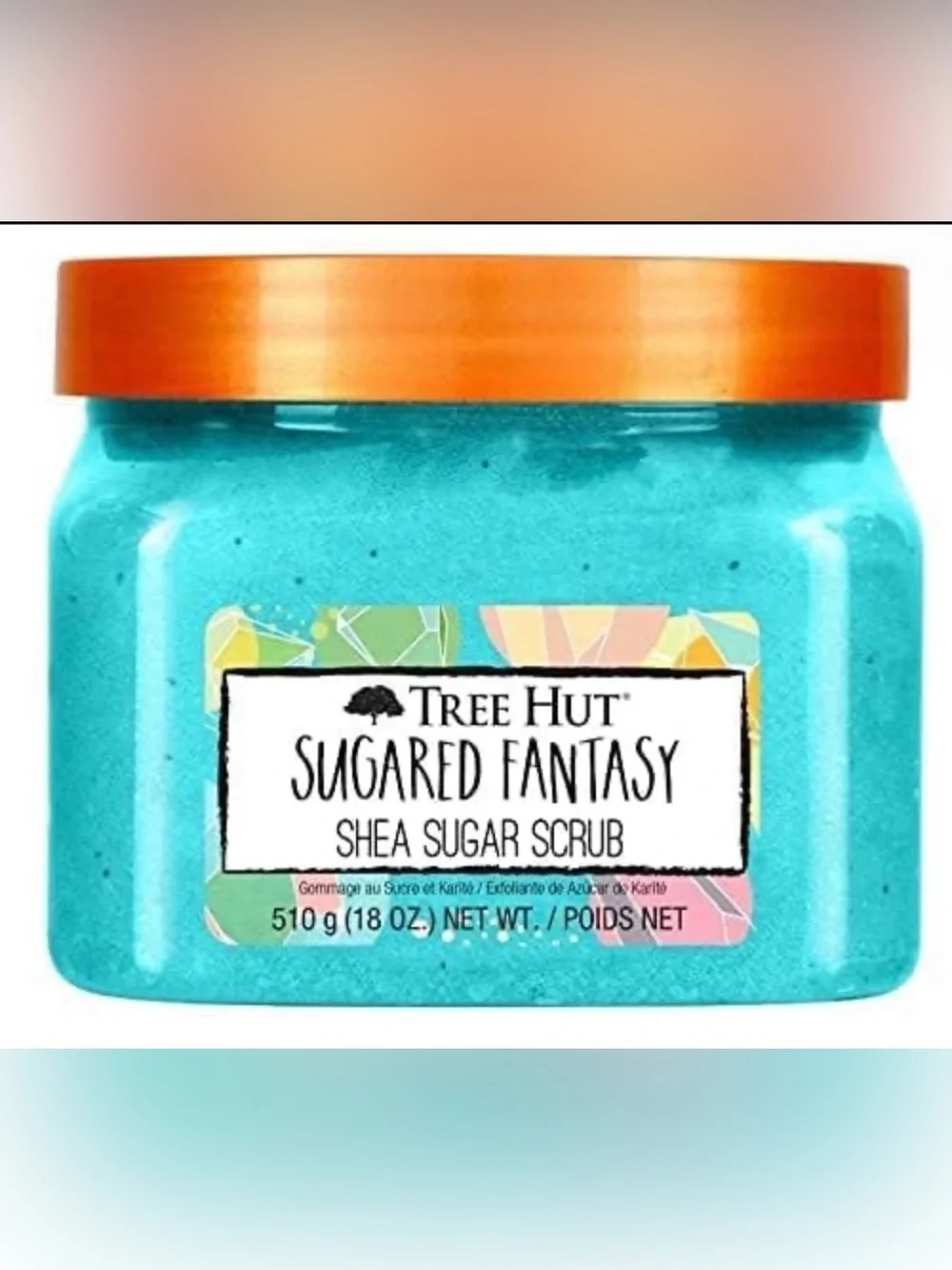 Sugared Fantasy tree hut Sugar Scrub - Turquoise